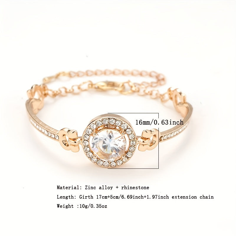 Rhinestone Bangle Bracelet Women's Jewelry