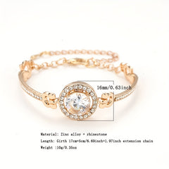 Rhinestone Bangle Bracelet Women's Jewelry