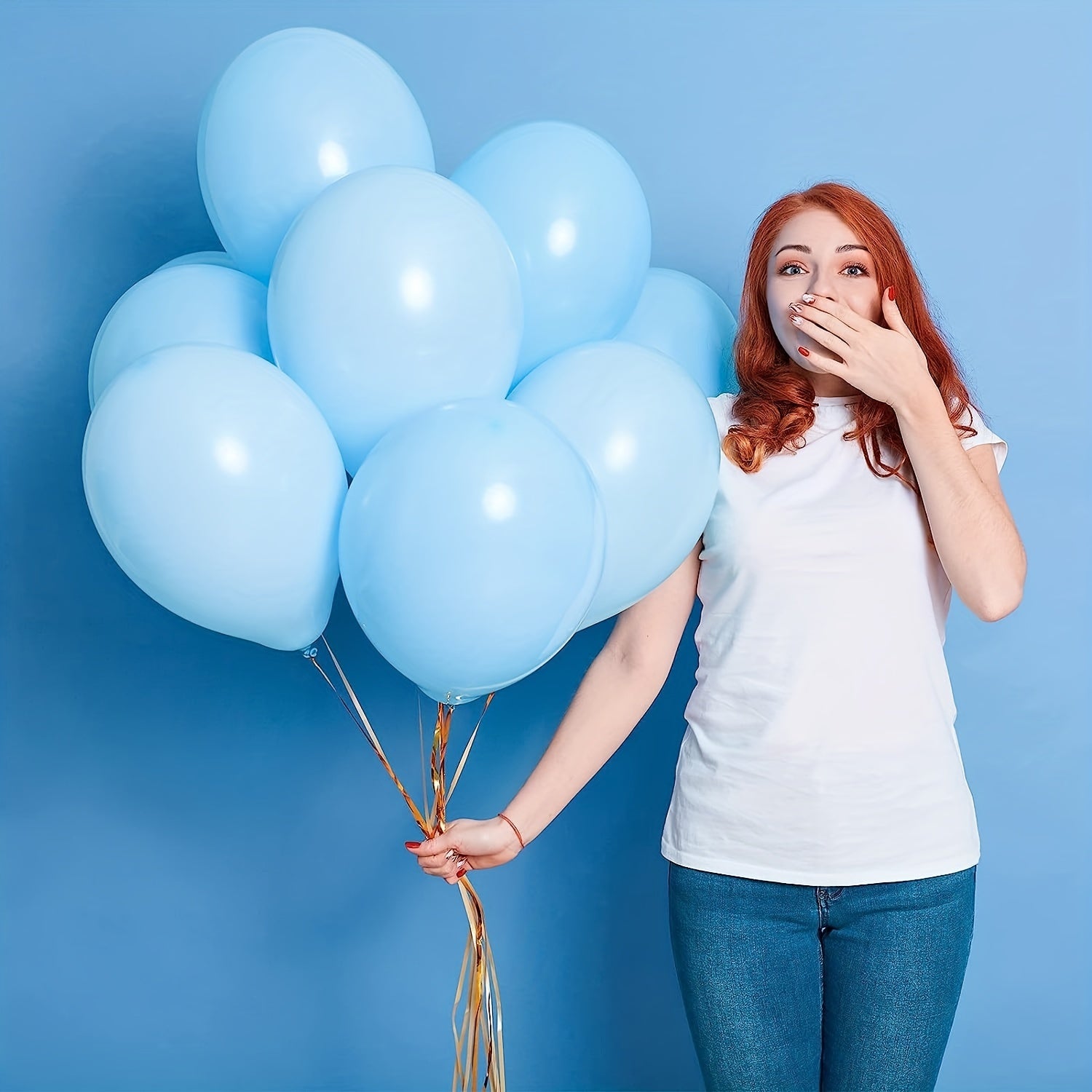 100pcs 30 48 Cm Light Balloons for Birthday Baby Shower Gender Reveal