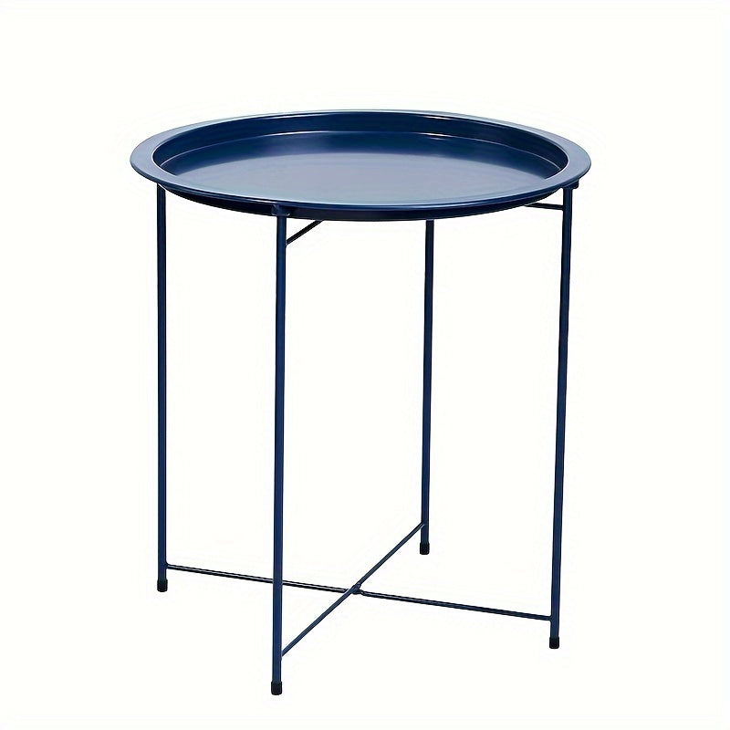 Multifunctional Round Table Mini Foldable Tray Table For Living Room Bedroom