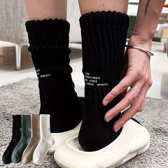Letter Print Socks Soft Mid Tube Socks Women's Stockings