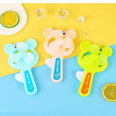 Kids Mini Handheld Fan Cartoon Toy Small Gift Random