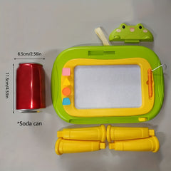 Kids Erasable Drawing Board with Storage Pink & Green