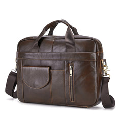 Vintage Leather Men's Bag Top Layer Cowhide Handbag Men's Briefcase