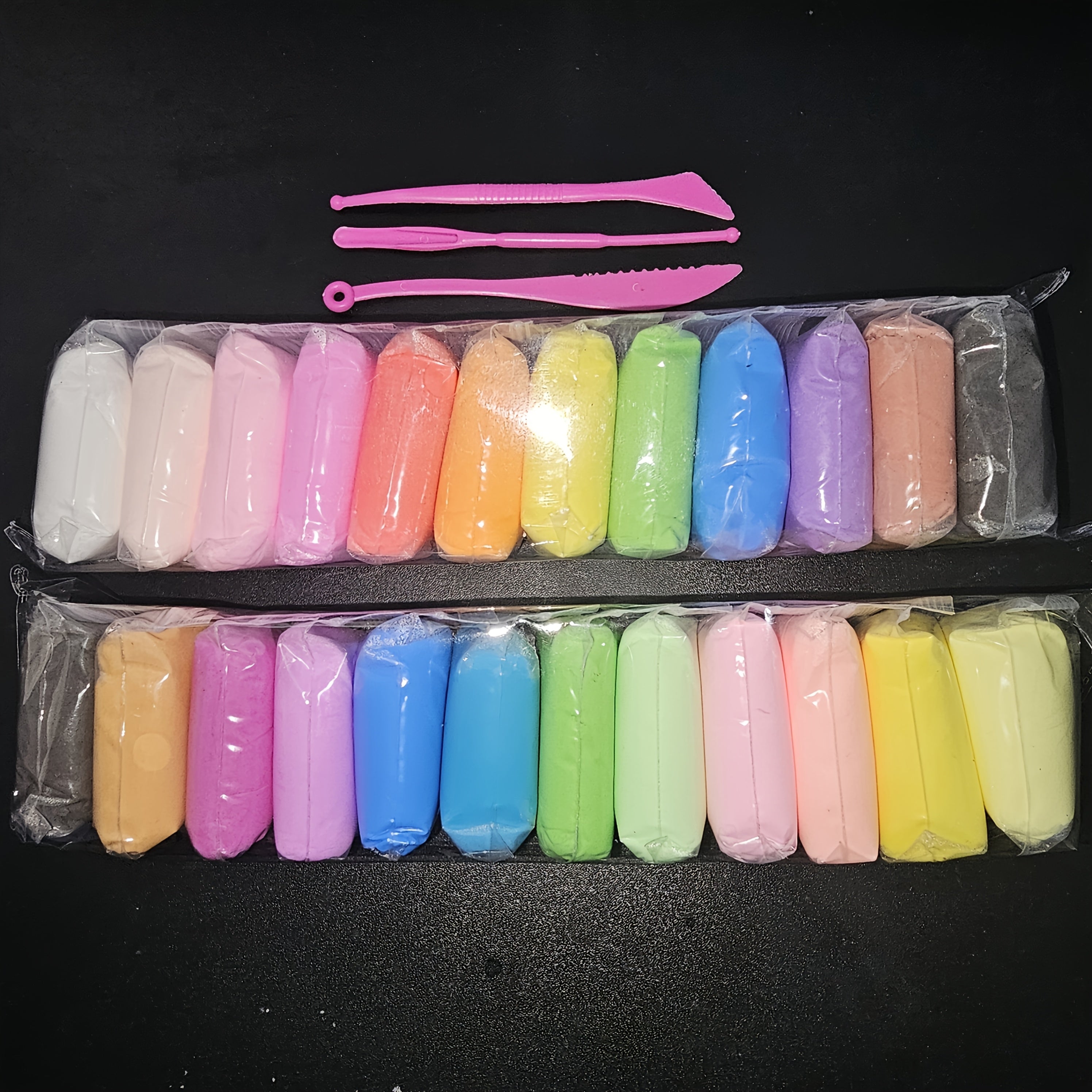 24 Colors Ultra Light Clay PVA Safe for Kids DIY Crafting