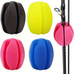2pcs Silicone Fishing Rod Holder Ball Fishing Pole Storage Ball