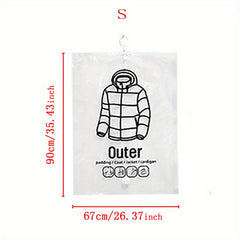 Transparent Vacuum Storage Bag Clothes Organizer Saver