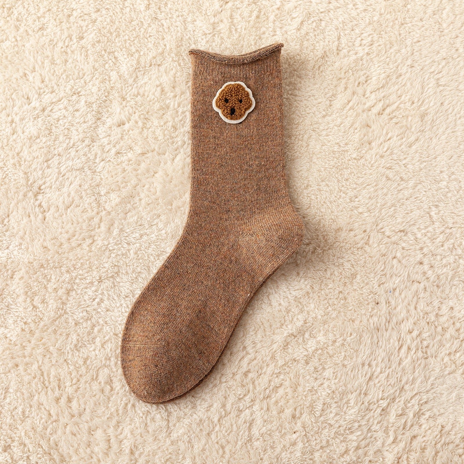 Animal Pattern Floor Socks Cozy Warm Mid Tube Socks Women's Stockings