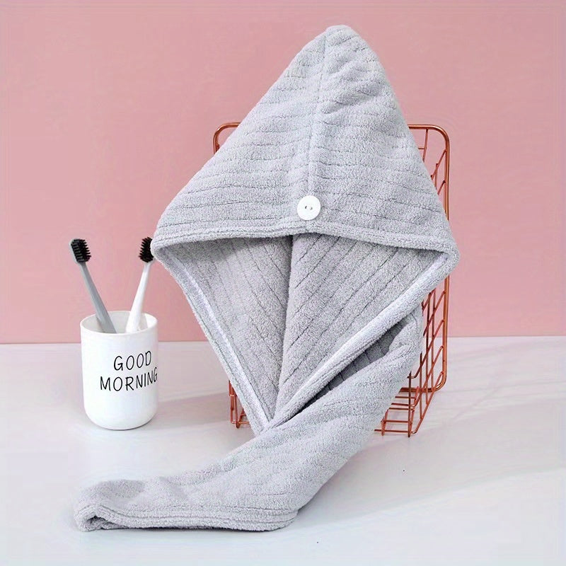 Soft Hair Drying Cap Absorbent Quick Drying Hair Wrap Towel