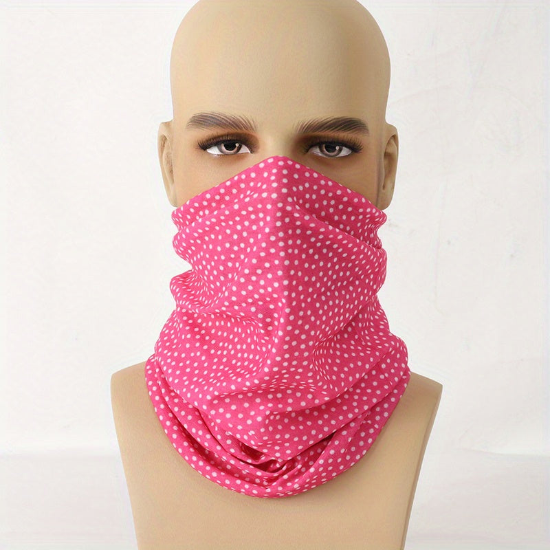 Pink Cycling Headscarf for Men with Print