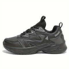 Waterproof Faux Leather Sports Shoes Non Slip Thick Bottom