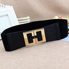 Wide Waistband Women's Elastic Belt for Dress Decoration