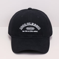 Letter Embroidered Baseball Cap Vintage Unisex Adjustable Sports Sun Hat