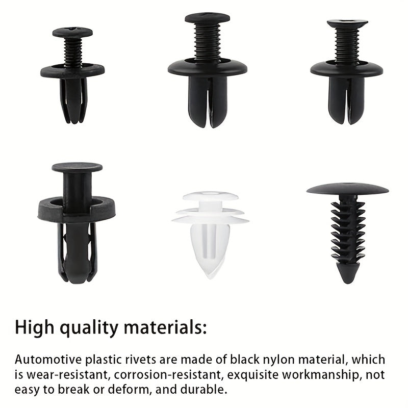 100pcs Car Universal Buckle Set Nylon Bumper Buckle Clip Kit