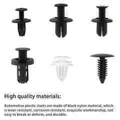 100pcs Car Universal Buckle Set Nylon Bumper Buckle Clip Kit