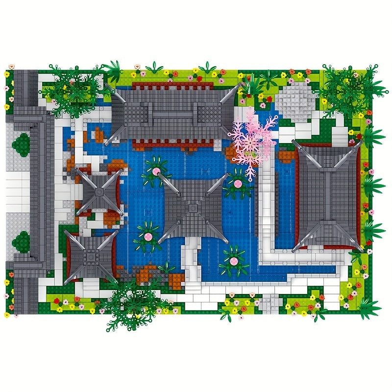Building Block Toys DIY Suzhou Garden Assembly Model