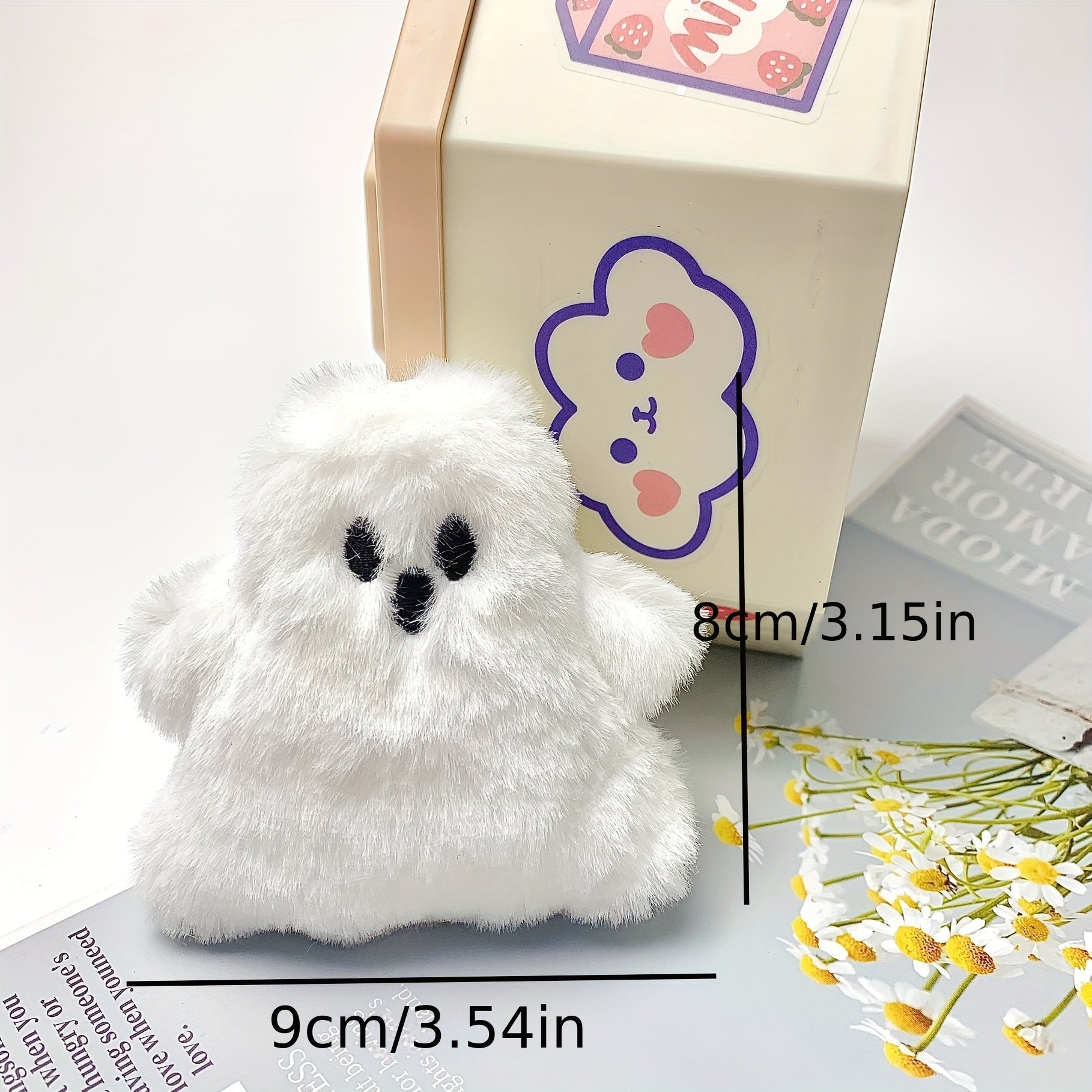 Small Ghost Plush Toy Bag Keychain Pendant Doll Gift