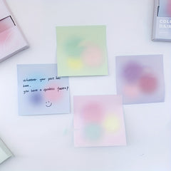 2pcs Gradient Style Sticky Notes For School Office Supplies