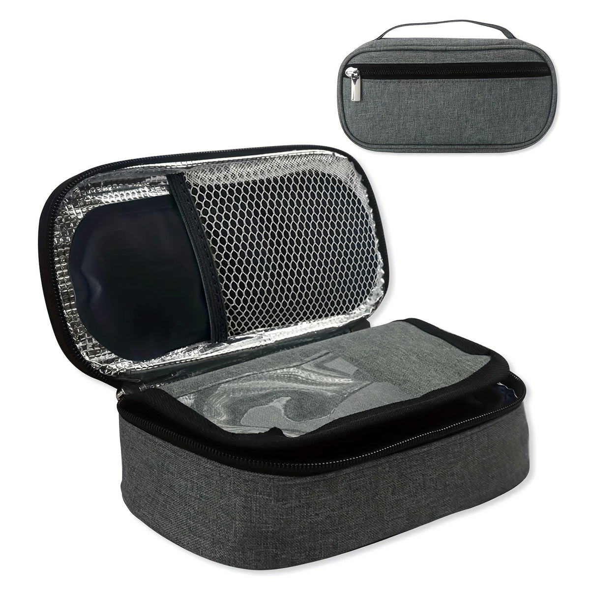 Portable Medical Cooler Bag with Needle Changing Window