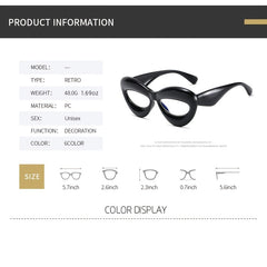 Cat Eye Glasses Light Blocking Oval Shape Glasses