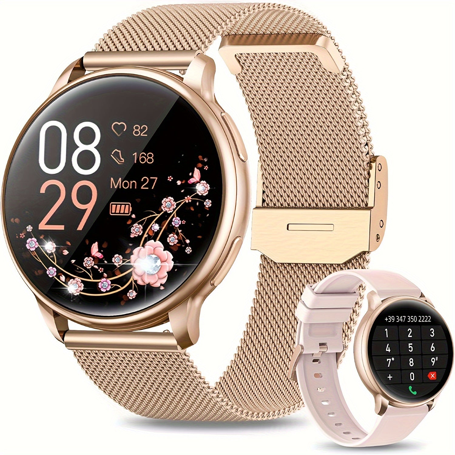 Smart Watch For Women 3 Compatible Calls IP68 Fitness Tracker