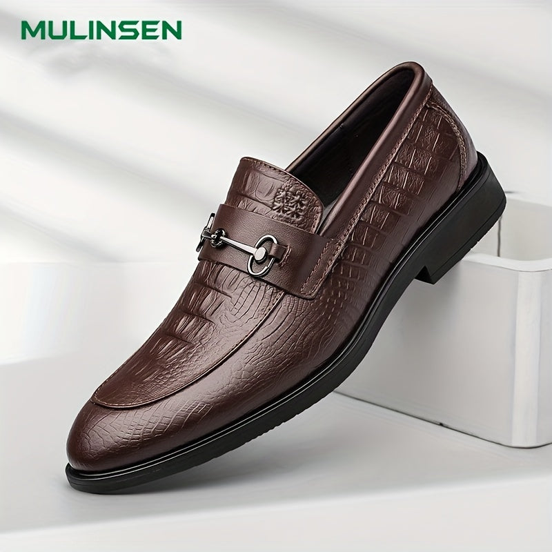 Men's Leather Loafer Shoes Non-slip Slip On Shoes