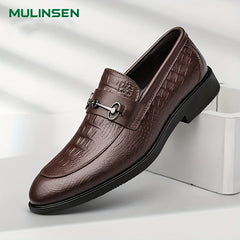 Men's Leather Loafer Shoes Non-slip Slip On Shoes