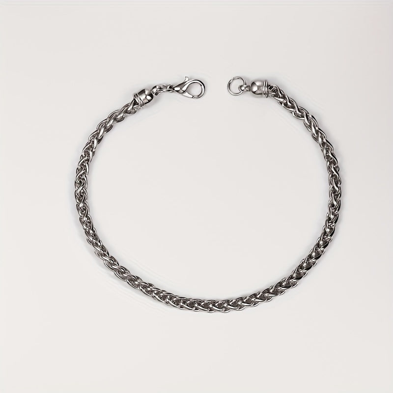 Men's Dragon Claw Buckle Silver Chain Bracelet Gift