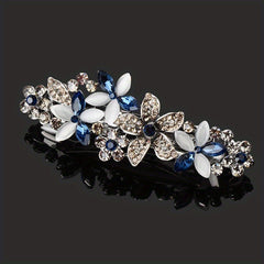 Rhinestone Flower Hair Clip French Barrette Hair Accessories