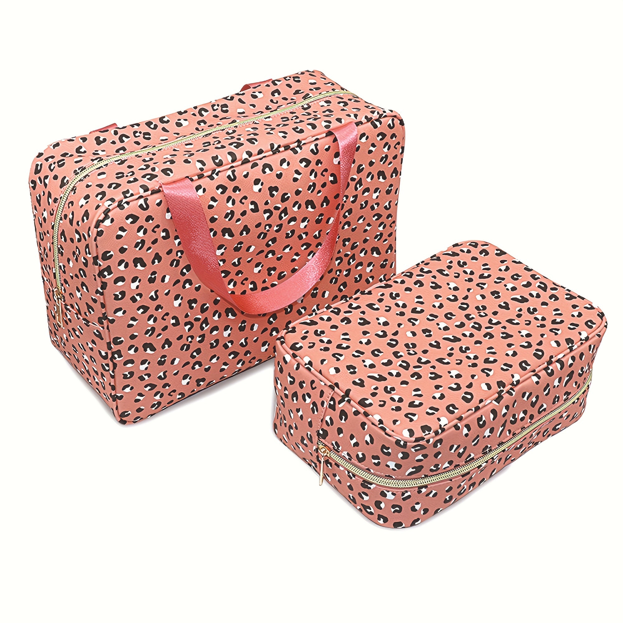 Leopard Print Makeup Bag Waterproof Toiletries Bag