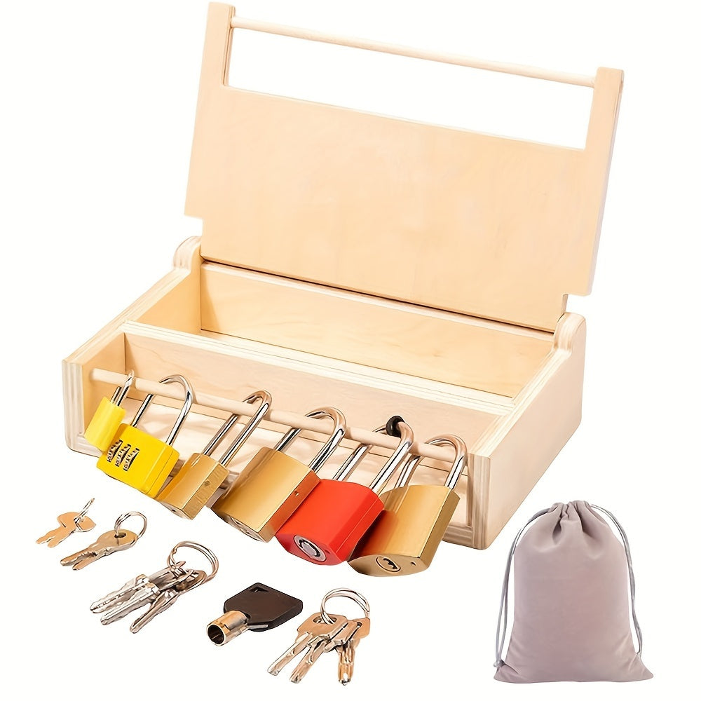 Kids' Educational Lock and Key Toy Set for Home School - Gift Idea