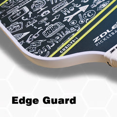 ZDLE Pickleball Paddles Set with Graphite Carbon Fiber Panels and 4 Balls
