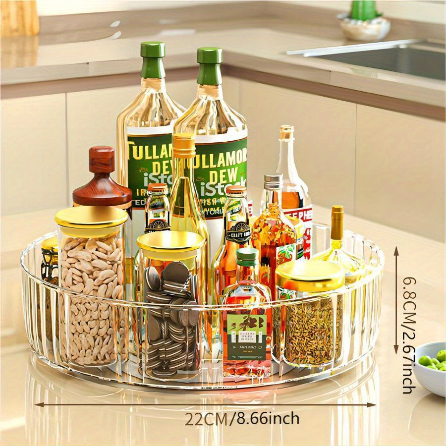 Rotatable Spice Rack Seasoning Storage Lazy Susan Organizer