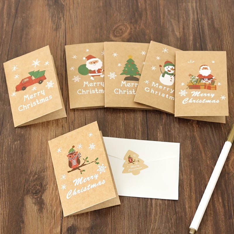 18pcs Christmas Blessing Cards Holiday Gift Greeting Message Cards