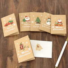 18pcs Christmas Blessing Cards Holiday Gift Greeting Message Cards