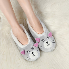 Cartoon Animal Plush Socks for Women