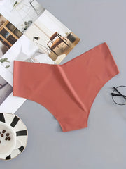 5 Seamless Hipster Panties Solid Stretchy Women's Lingerie Underwear