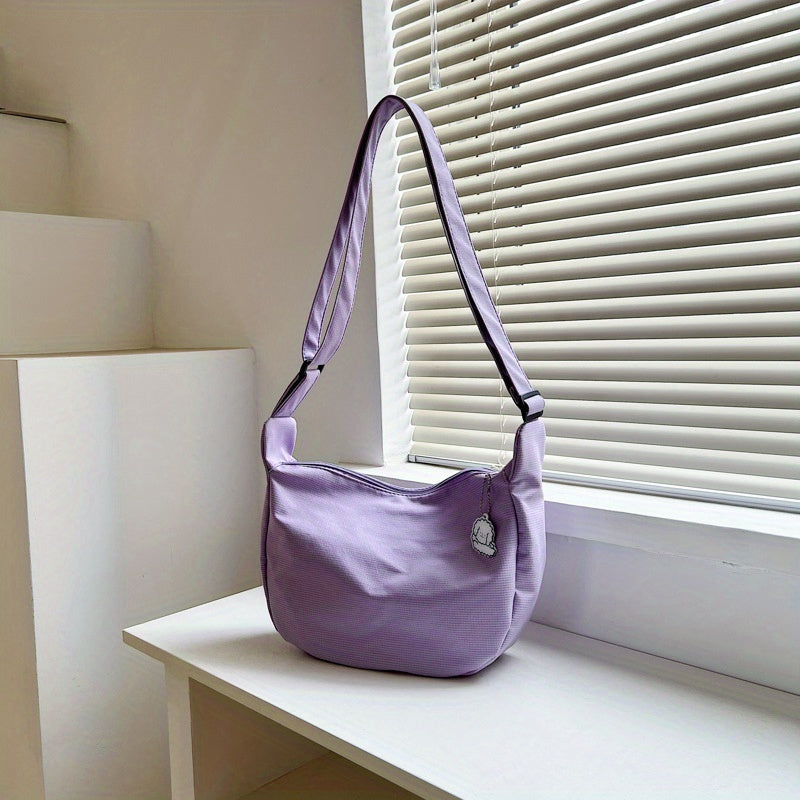 Minimalist Shoulder Bag Zipper Crossbody Bag Casual Underarm Bag