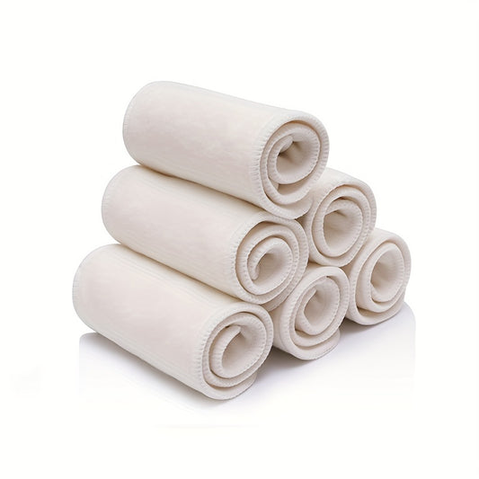Bamboo Cotton Cloth Diaper Insert, Reusable Washable Baby Diaper
