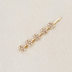 6pcs Golden Rhinestone Hairpin Wedding Hair Clip