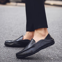 Men's Stitched Loafer Shoes Lightweight Slip-On Moccasins