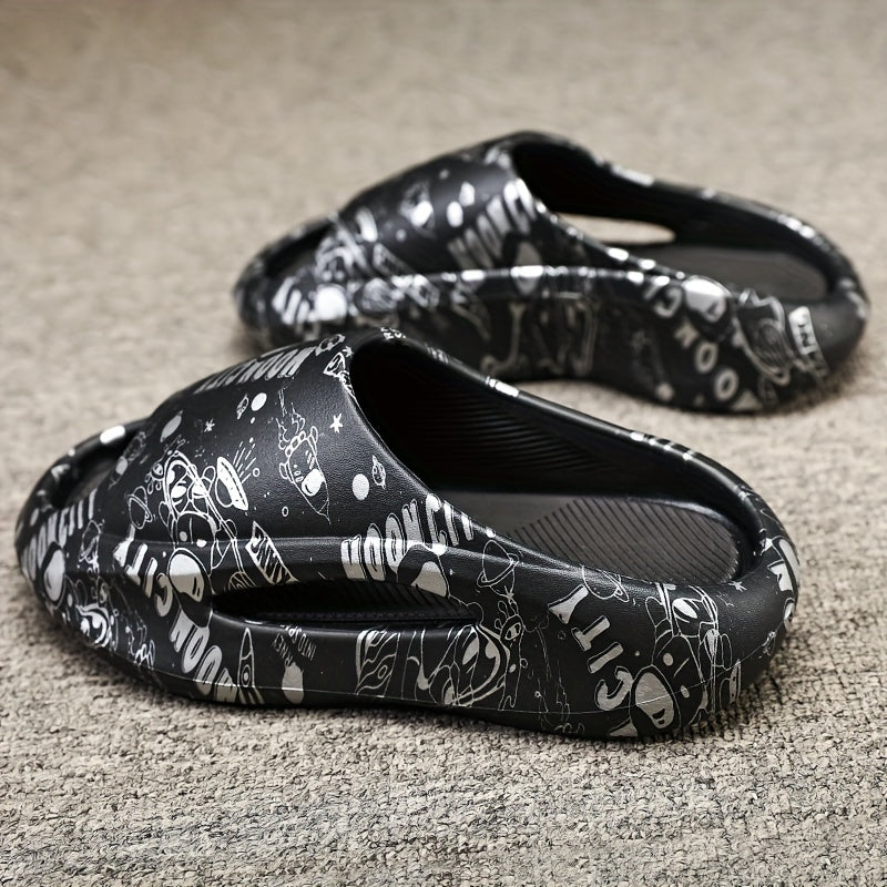 Men's Astronaut Comfy Slides Non Slip Slippers Indoor Outdoor