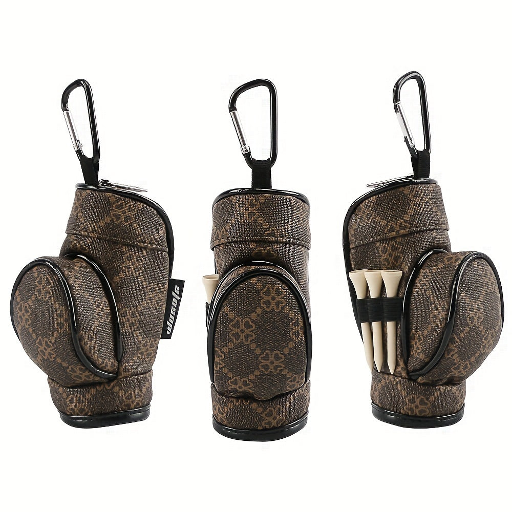 1pc Golf Small Ball Bag Portable Waist Bag Holds Three Balls