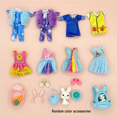 16pcs Doll Clothes and Pet Set with Accessories and Dog Backpack