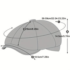 Men's Linen Breathable Newsboy Cap