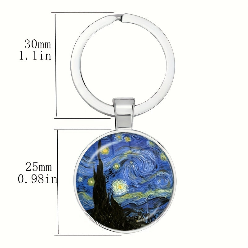 Vintage Starry Sky Keychain For Girls