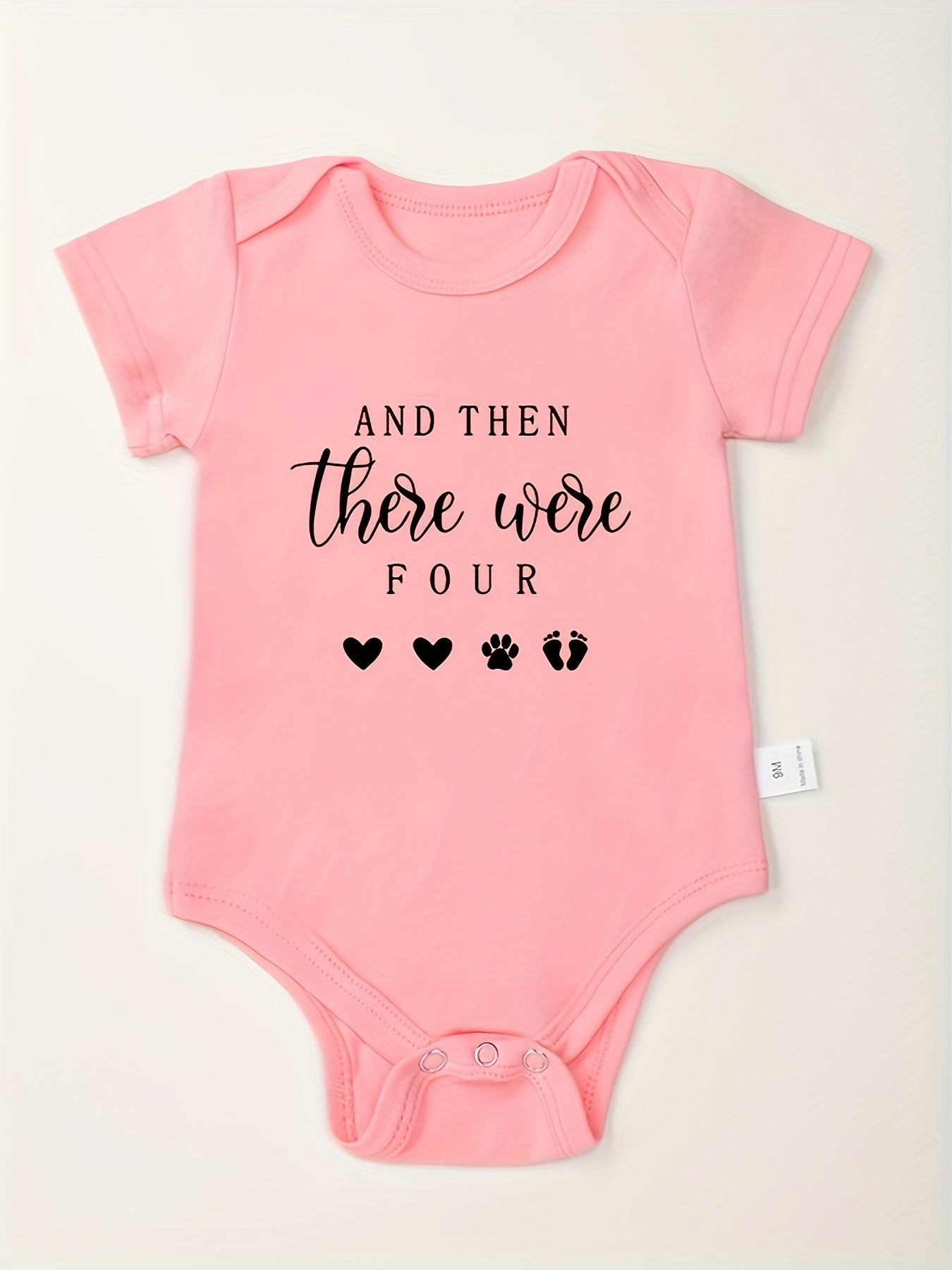 Funny Letter Print Cotton Baby Onesies Soft Round Neck 0-24M