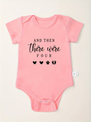 Funny Letter Print Cotton Baby Onesies Soft Round Neck 0-24M