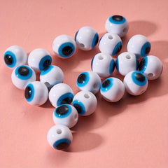 10pcs Devil's Eye Beads for DIY Earrings Bracelet Necklace