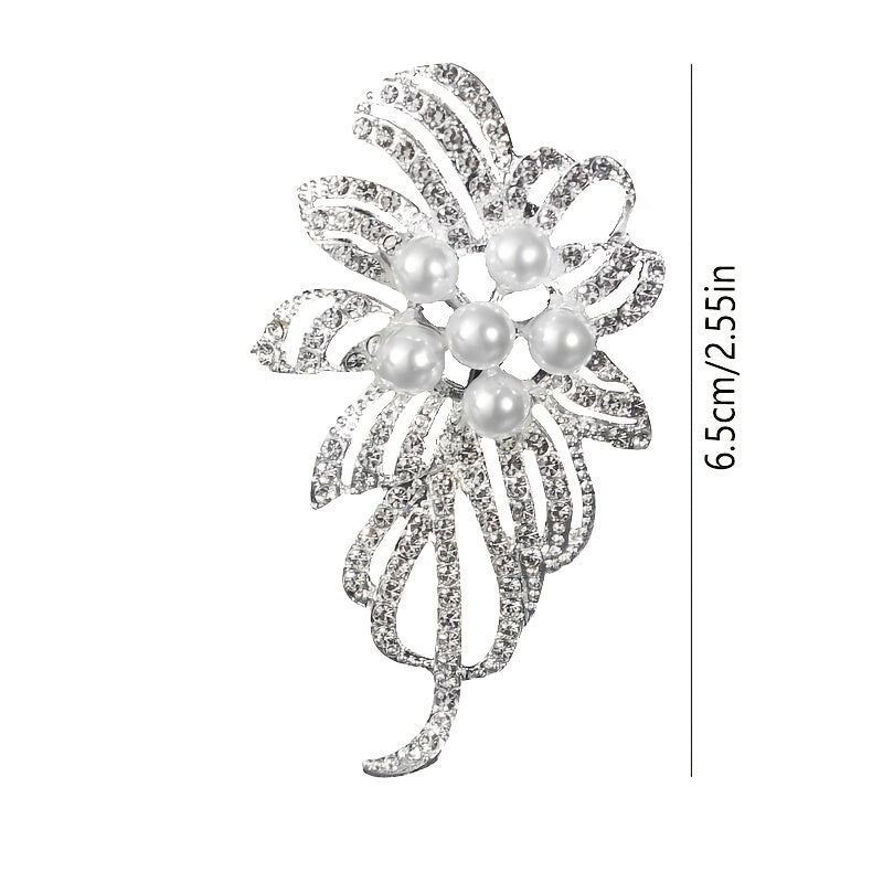 Women's Flower Brooch Pin Girls Wedding Garment Ornament